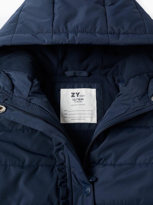 Doudoune avec Capuche et Doublure Polaire - Kiabi