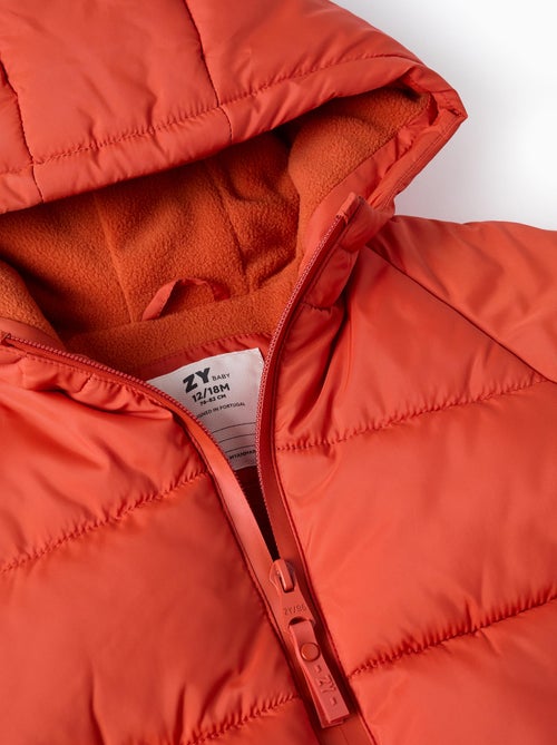 Doudoune avec Capuche et Doublure Polaire - Kiabi