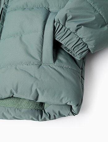 Doudoune avec Capuche et Doublure Polaire