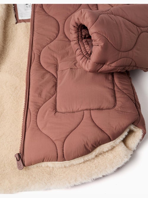 Doudoune avec doublure en peluche douce synthétique - Kiabi