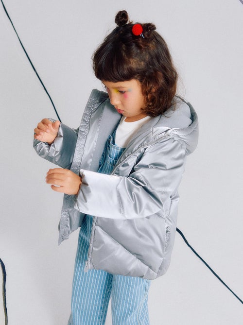 Doudoune avec Doublure Polaire et Capuche - Kiabi