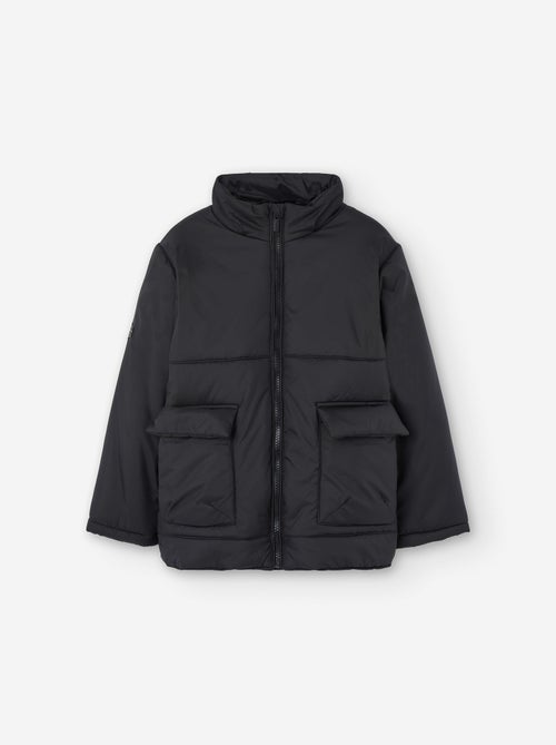 Doudoune avec doublure polaire et poches à l'avant - Kiabi