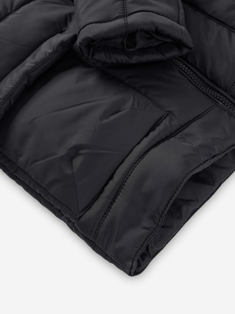 Doudoune avec doublure polaire et poches à l'avant Gris foncé - Kiabi