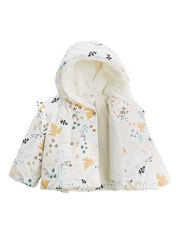 Doudoune bébé imperméable doublé sherpa avec capuche Bloom