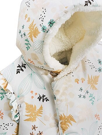 Doudoune bébé imperméable doublé sherpa avec capuche Bloom