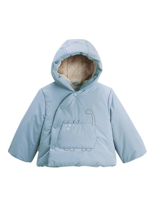 Doudoune bébé imperméable doublée sherpa avec capuche Nino - Kiabi
