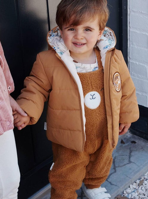Doudoune bébé intérieur polaire avec capuche Lamascotte - Kiabi