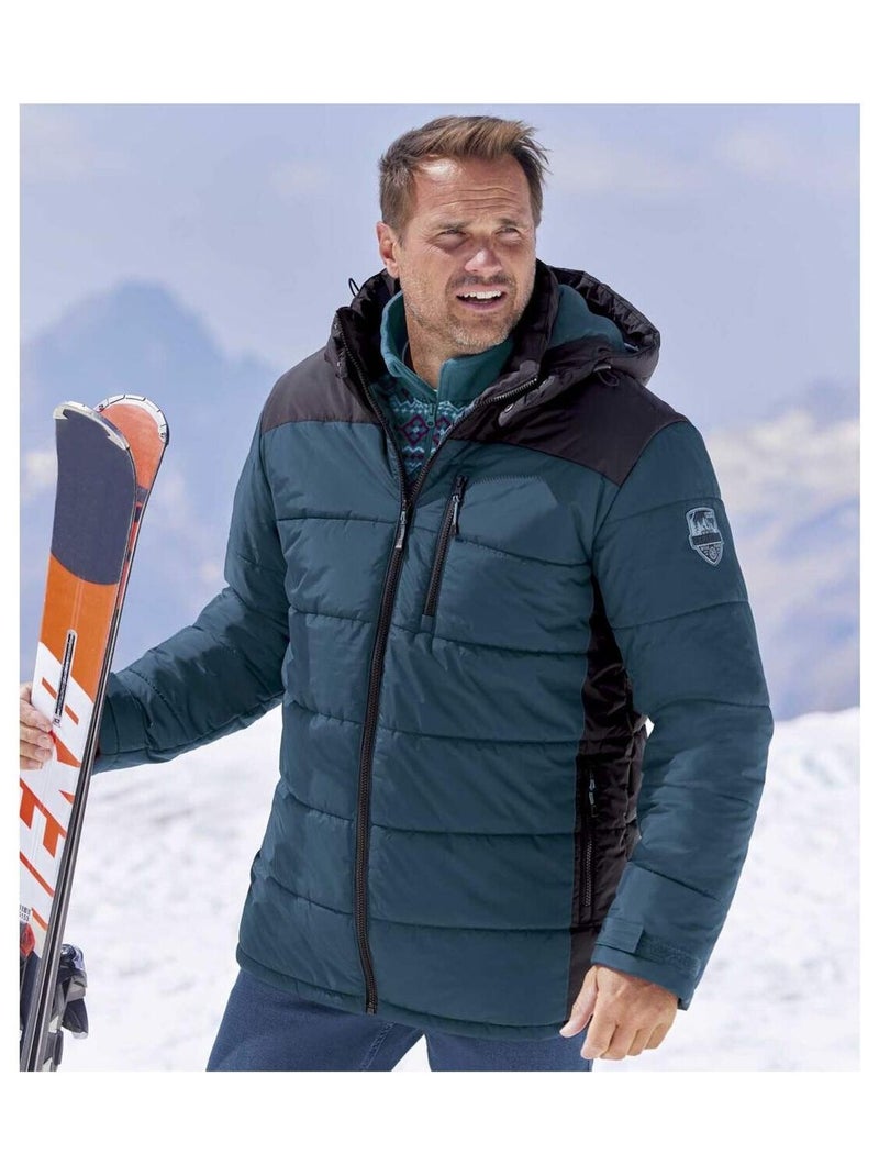 Doudoune Bicolore  - ATLAS FOR MEN Bleu canard - Kiabi