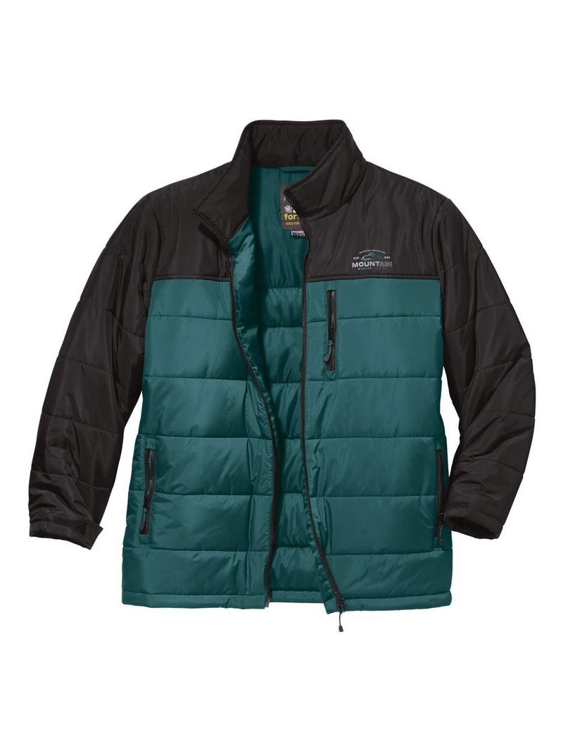 Doudoune Bicolore avec Capuche Amovible Adventure  - Atlas For Men Vert - Kiabi