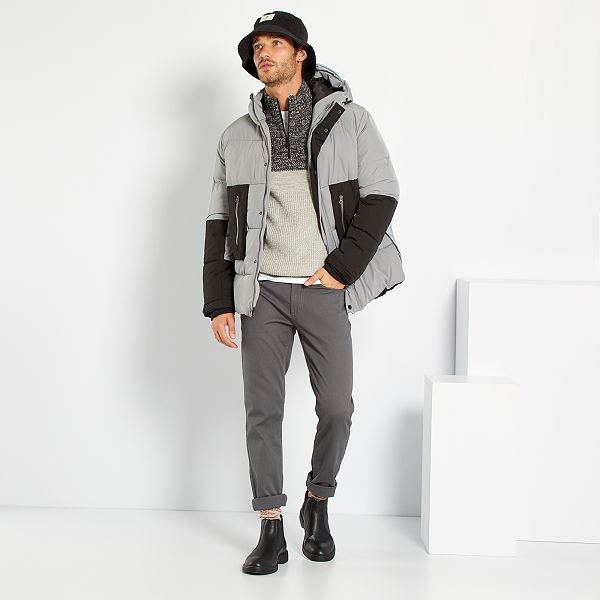 doudoune homme bicolore
