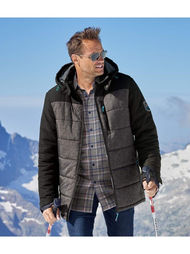 Doudoune Bicolore Winter Snow - Atlas For Men Gris - Kiabi