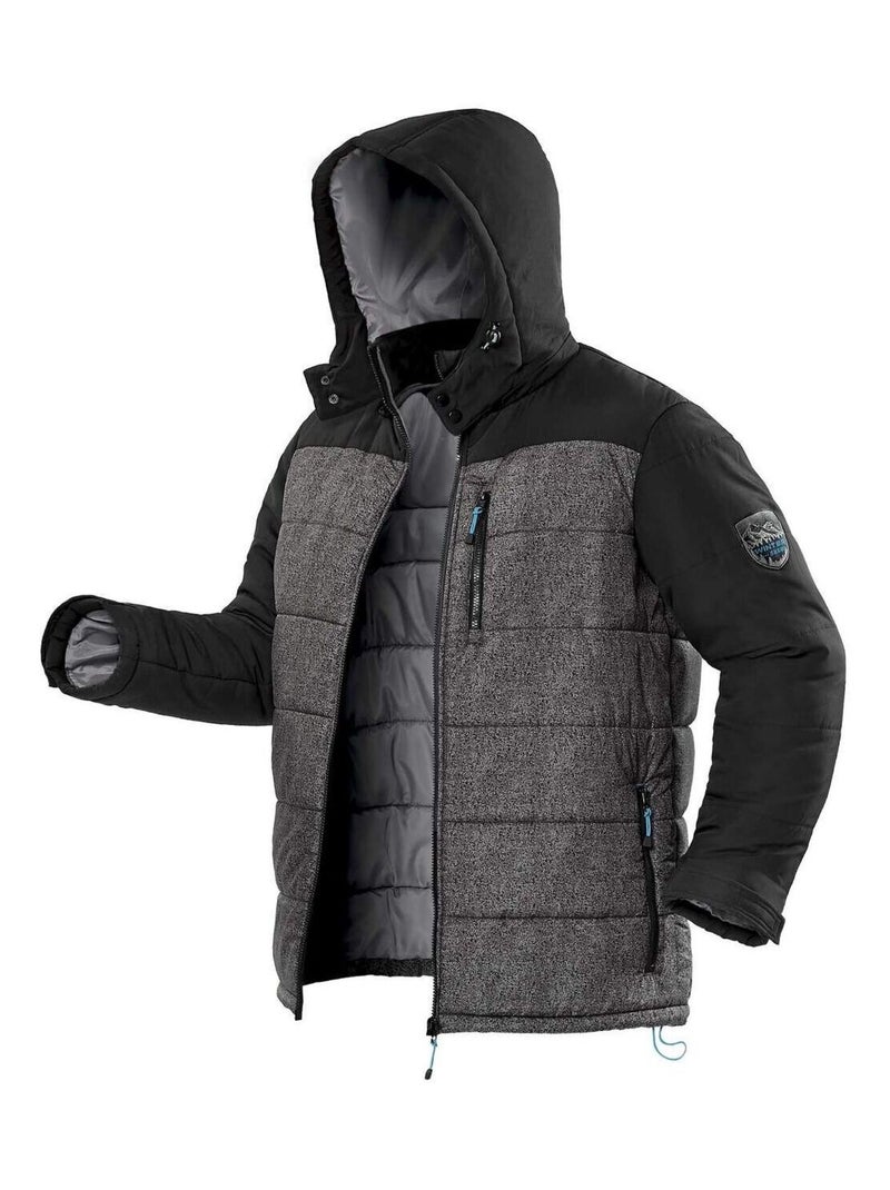 Doudoune Bicolore Winter Snow  - ATLAS FOR MEN Gris - Kiabi
