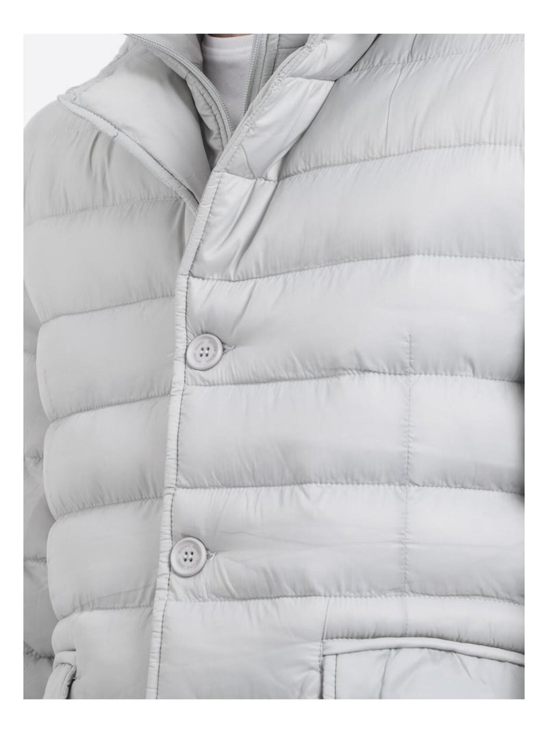 Doudoune blazer ZERCHEL Gris clair - Kiabi