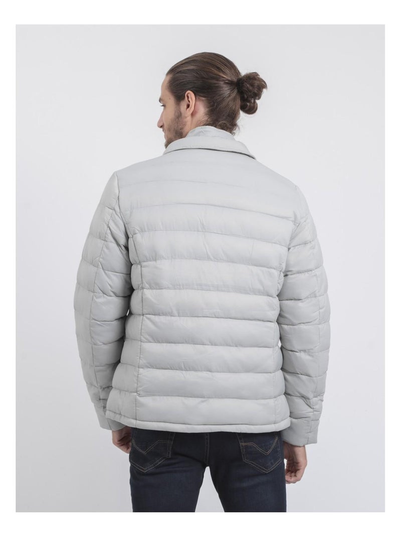 Doudoune blazer ZERCHEL Gris clair - Kiabi