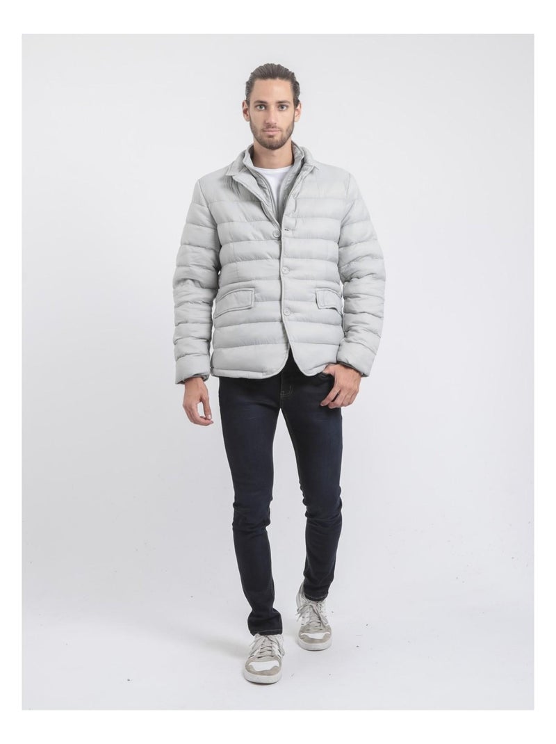 Doudoune blazer ZERCHEL Gris clair - Kiabi