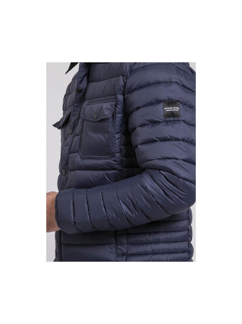 Doudoune blouson ZAMACHY Bleu marine - Kiabi