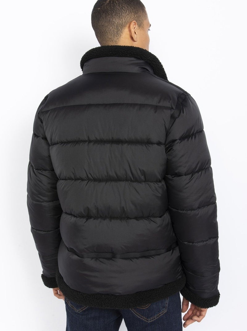 Doudoune bombardier - schott Noir - Kiabi