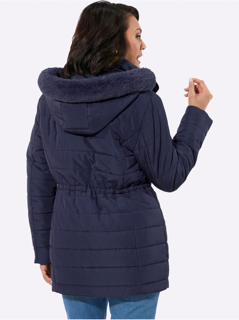 Doudoune Capuche Amovible Grâce à Une Glissière - Taille Standard - Witt Bleu marine - Kiabi