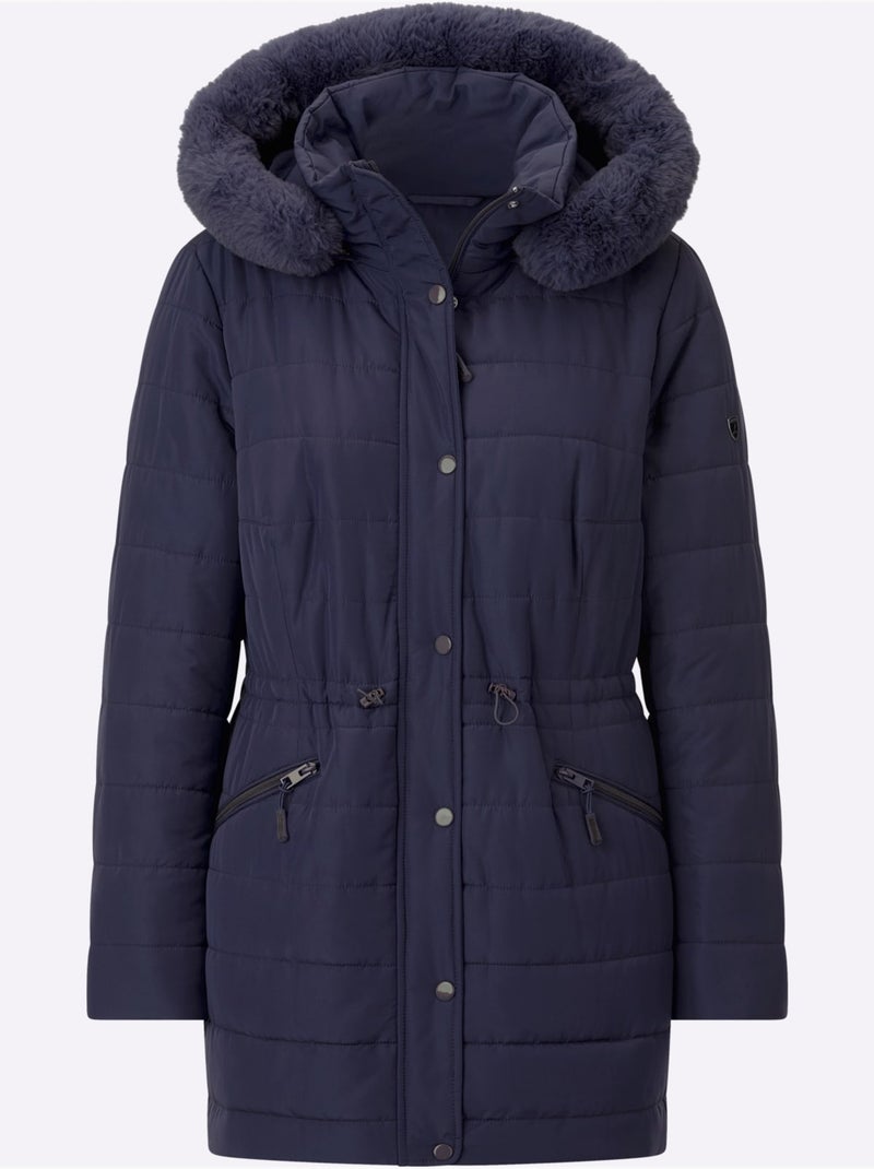 Doudoune Capuche Amovible Grâce à Une Glissière - Taille Standard - Witt Bleu marine - Kiabi