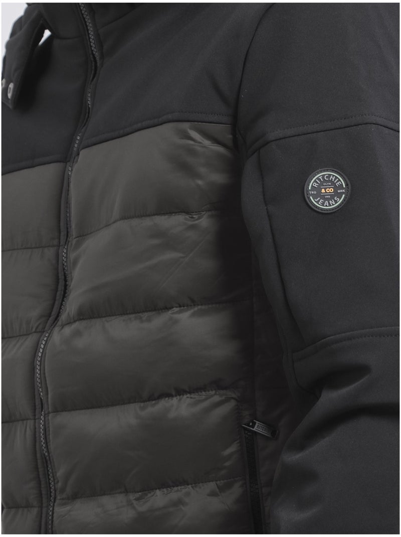 Doudoune capuche amovible ZELEK Kaki - Kiabi