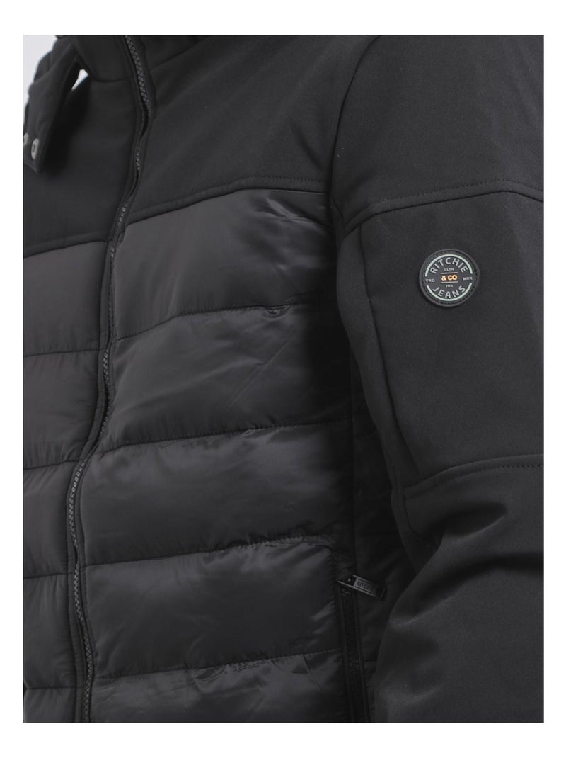 Doudoune capuche amovible ZELEK Noir - Kiabi