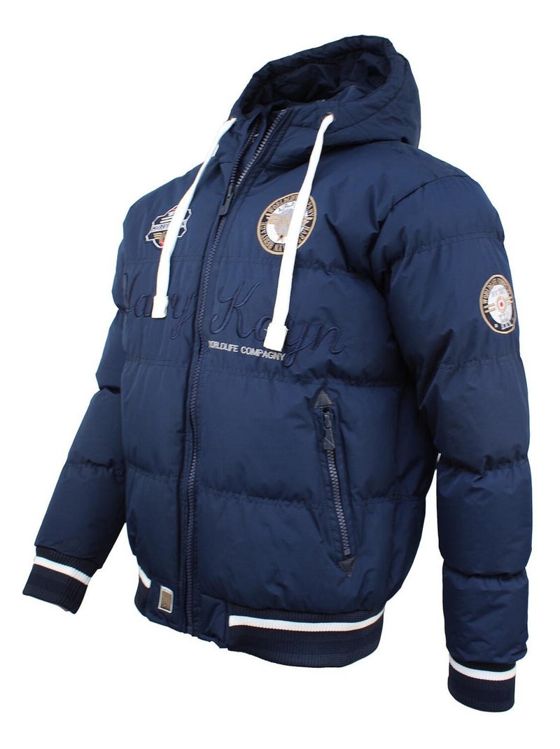 Doudoune   CARGERONNE - HARRY KAYN Bleu marine - Kiabi