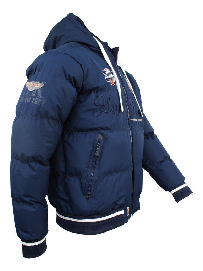 Doudoune   CARGERONNE - HARRY KAYN Bleu marine - Kiabi