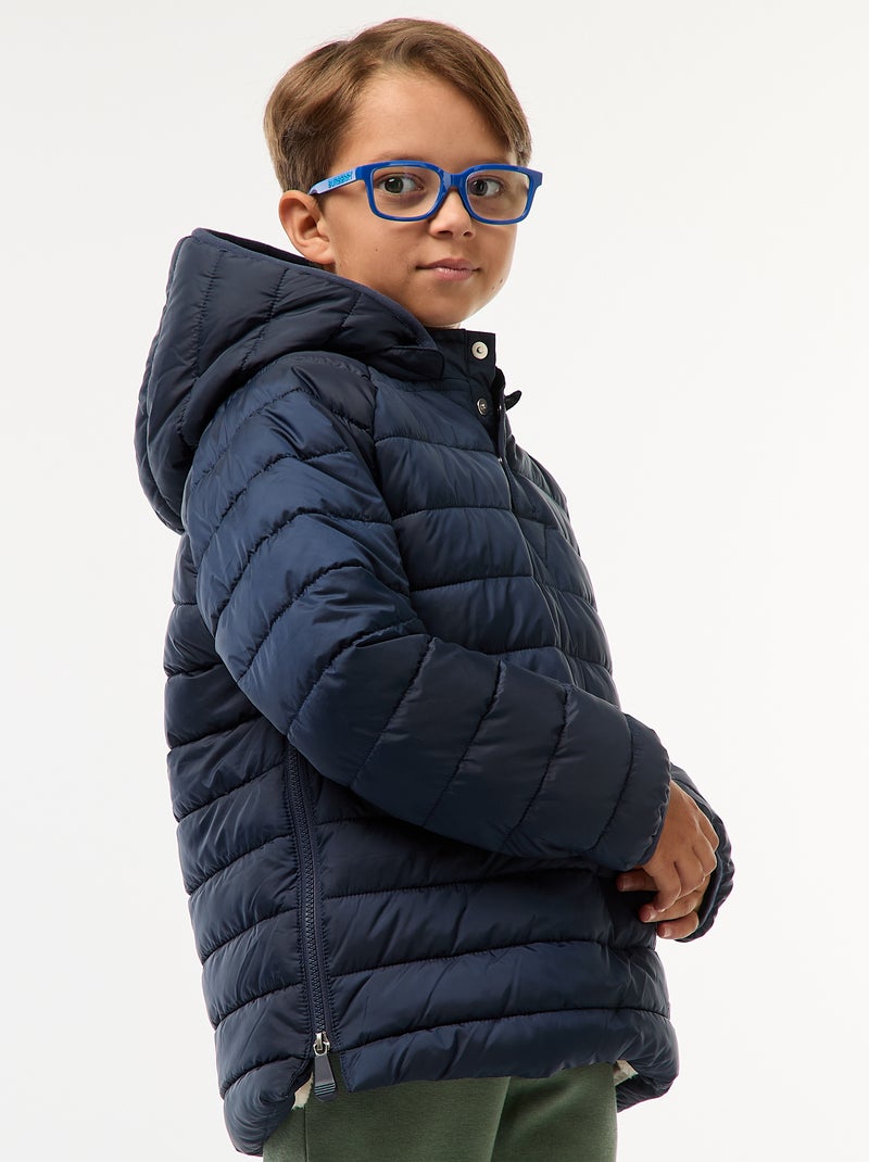 Doudoune chaude à capuche - collection facile à enfiler Noir - Kiabi