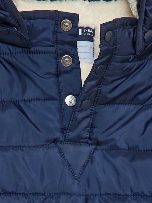 Doudoune chaude à capuche - collection facile à enfiler - Kiabi