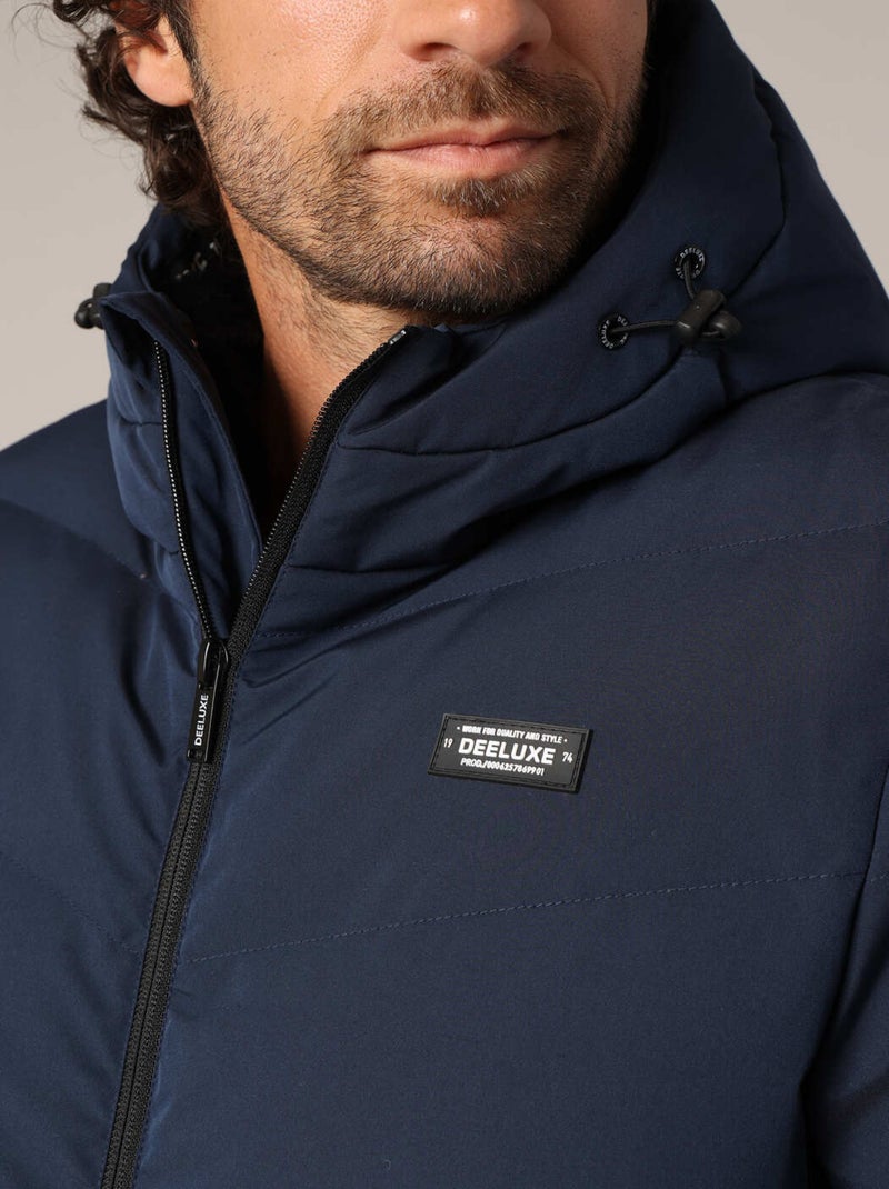 Doudoune chaude avec capuche 'Deeluxe' Bleu marine - Kiabi