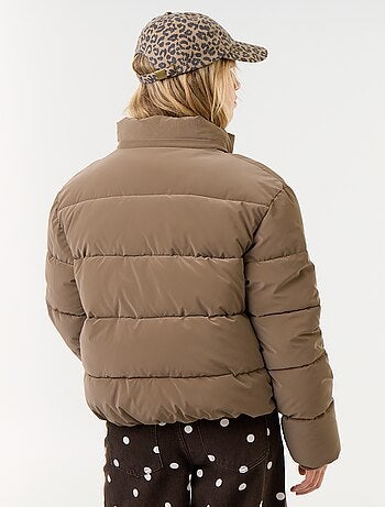 Doudoune chaude effet velouté