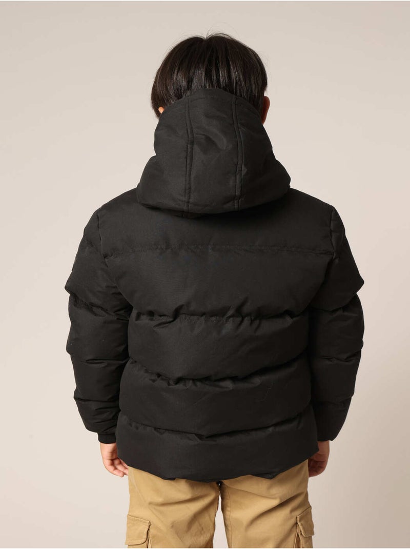 Doudoune chaude et élégante pour garçon, avec capuche
 'Deeluxe' Noir - Kiabi