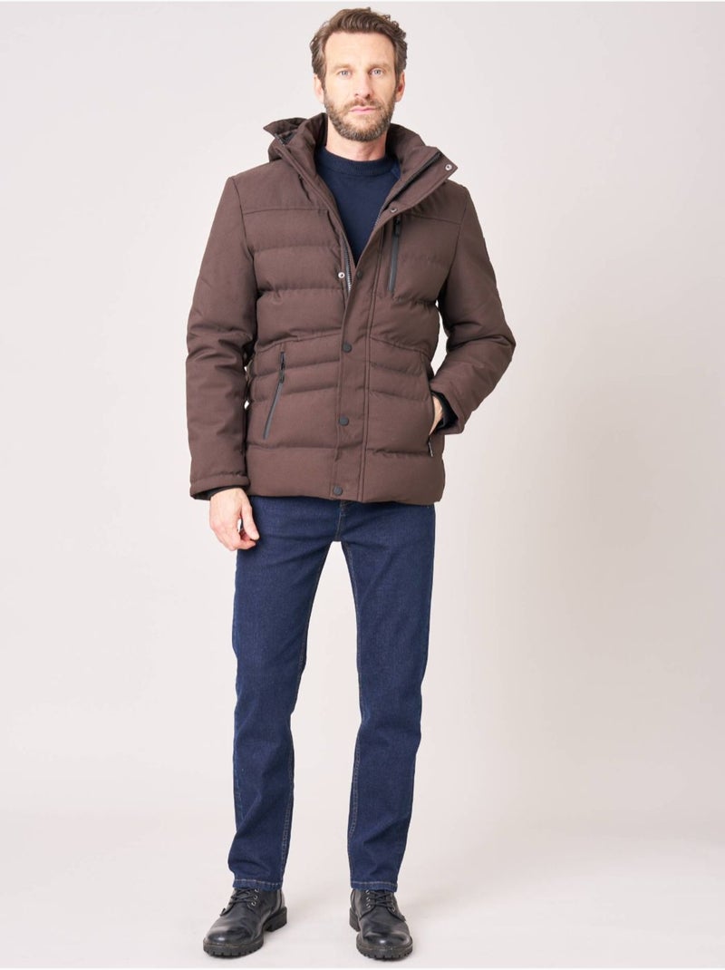 Doudoune chaude homme 'deeluxe' Marron foncé - Kiabi
