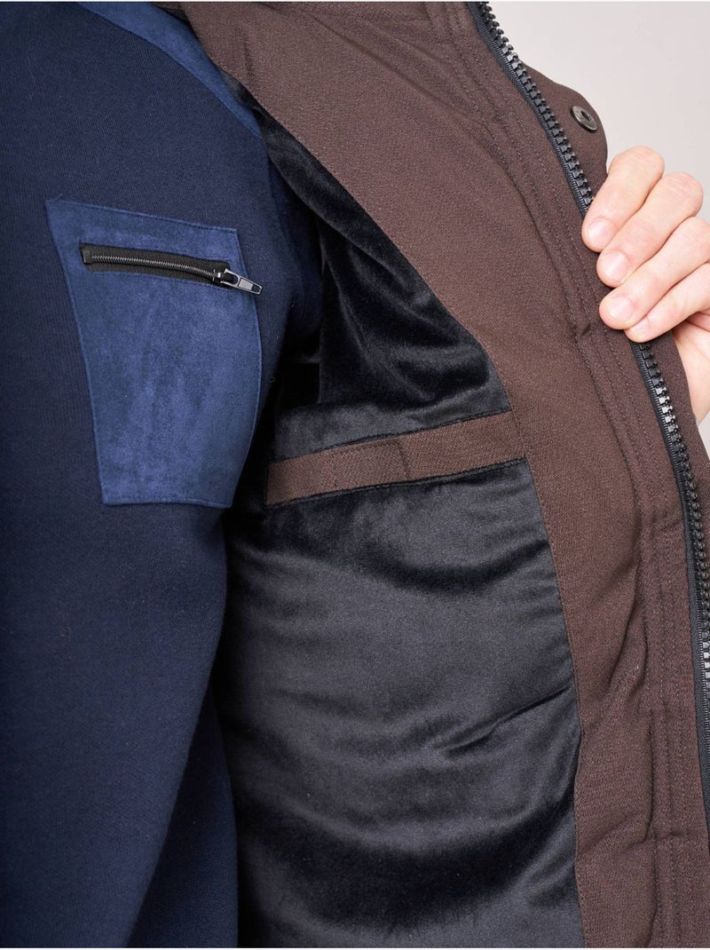 Doudoune chaude homme 'deeluxe' Marron foncé - Kiabi