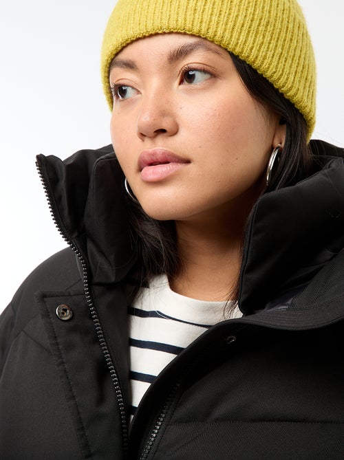 Doudoune chaude longue à capuche - Kiabi