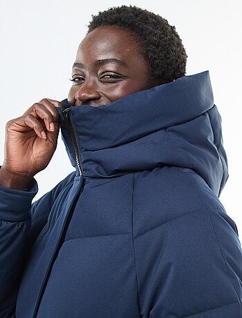 Doudoune chaude longue déperlante à capuche