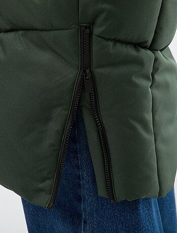 Doudoune chaude longue déperlante à capuche