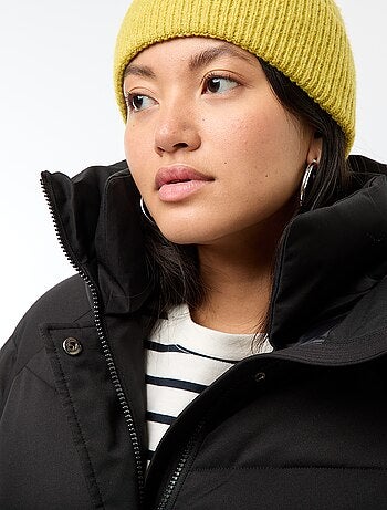 Doudoune chaude longue déperlante à capuche