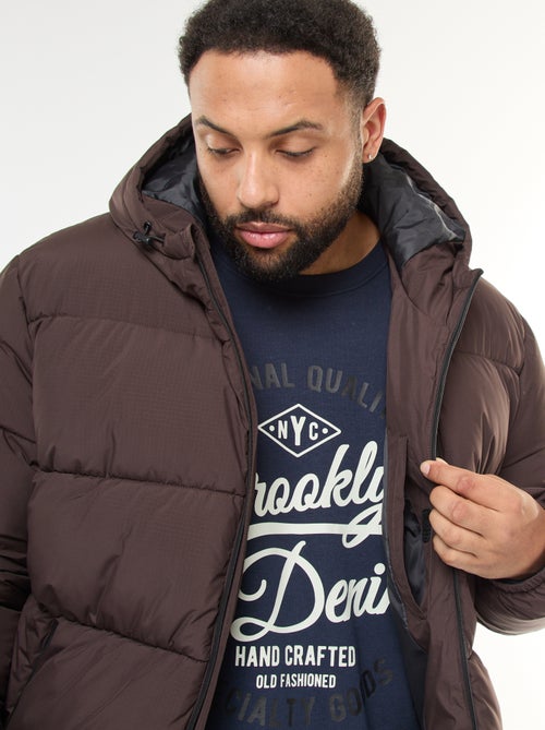 Doudoune chaude matelassée à capuche - Kiabi