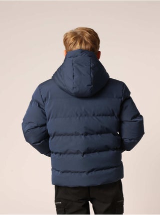 Blouson Doudoune Garçon Pépé Jeans - Taille 16 Ans (170) - Bleu - Garnissage Plume D'oie - Occasion Très Bon état