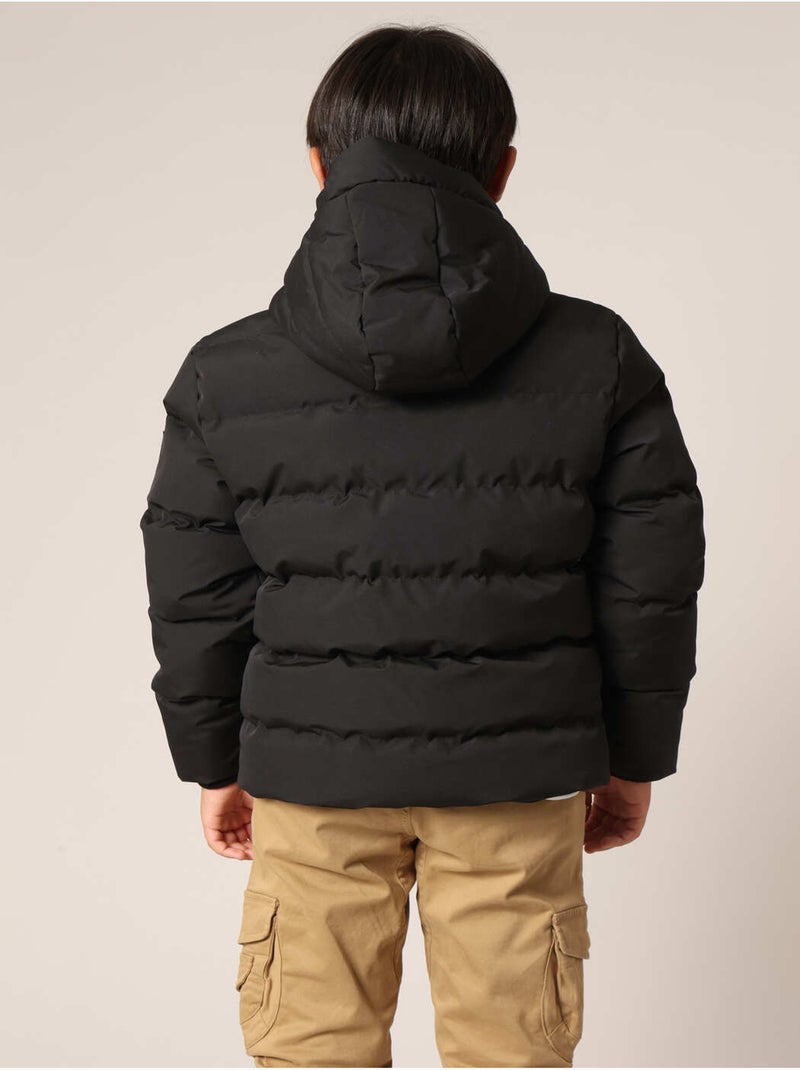 Doudoune chaude pour garçon avec capuche et doublure douce
 'Deeluxe' Noir - Kiabi