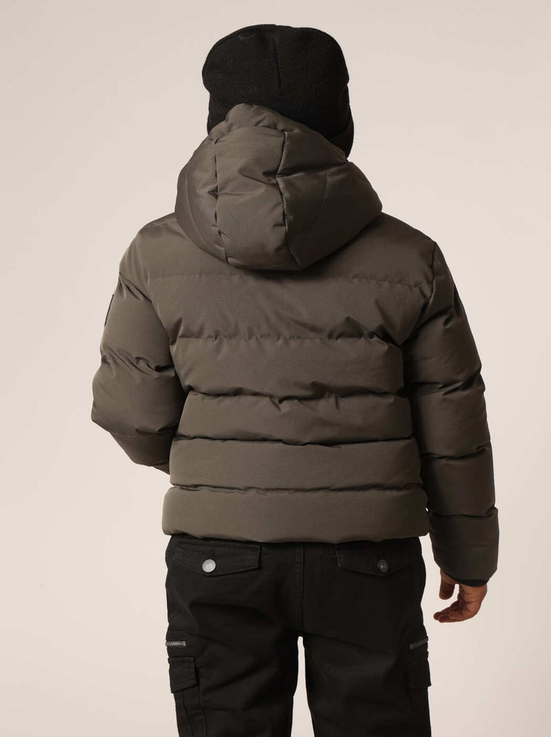 Doudoune chaude pour garçon avec capuche et doublure douce
 'Deeluxe' Vert foncé - Kiabi