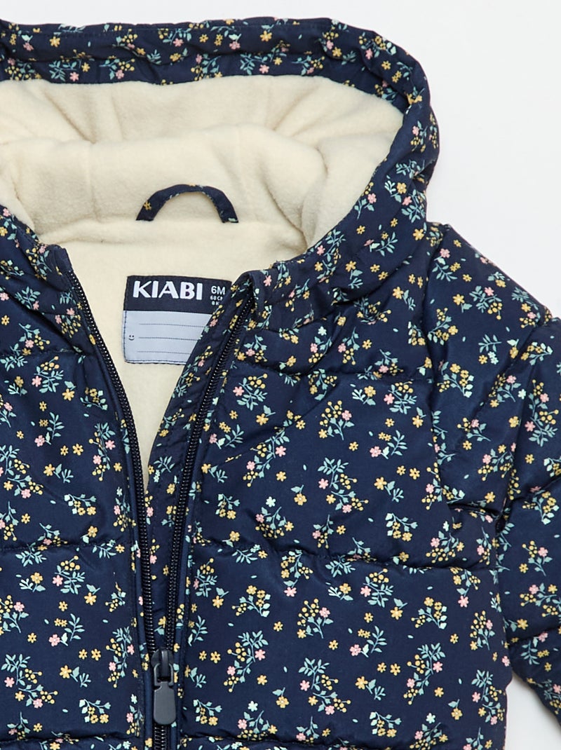 Doudoune chaude repliable Bleu - Kiabi