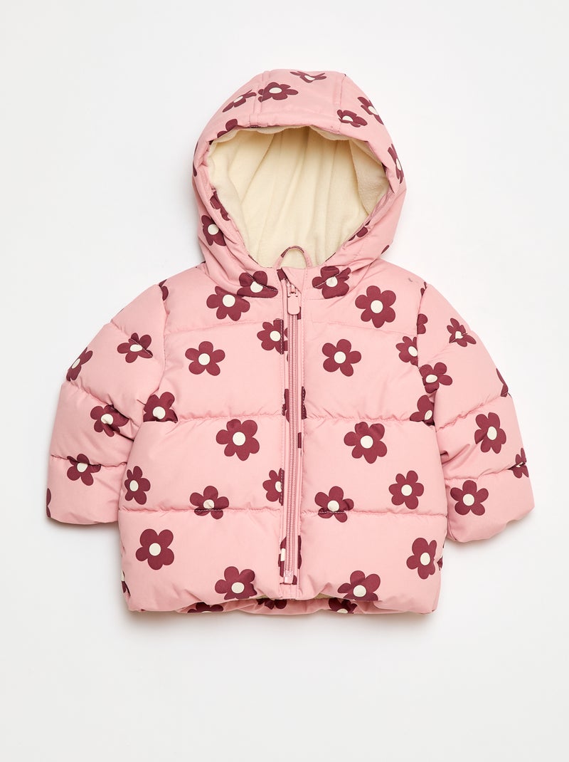 Doudoune chaude repliable Rose - Kiabi