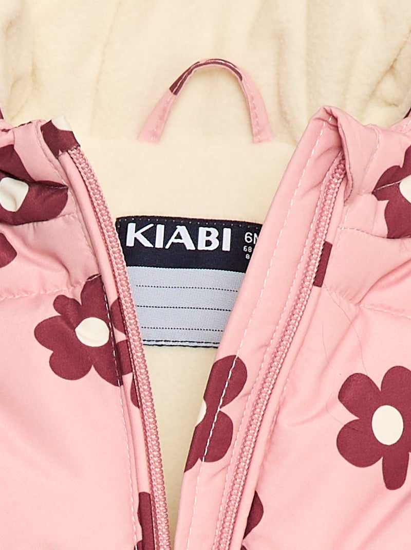 Doudoune chaude repliable Rose - Kiabi