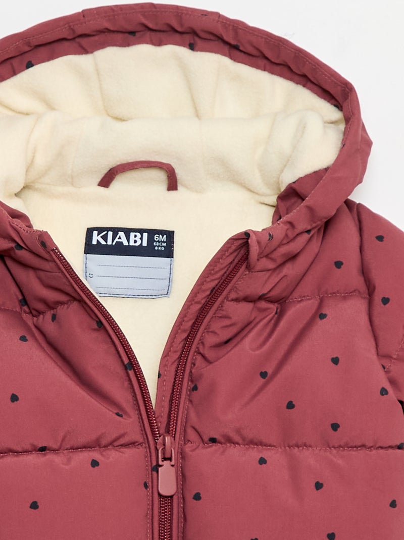 Doudoune chaude repliable Rouge - Kiabi