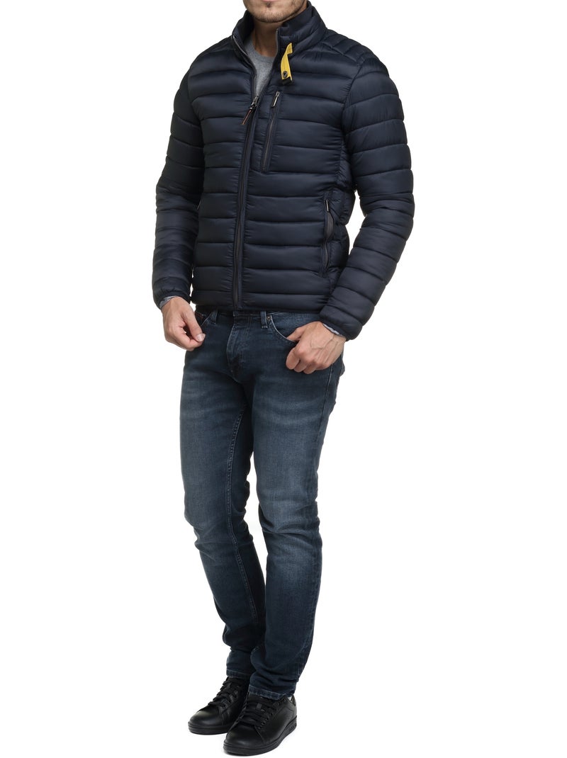 Doudoune col montant Bleu foncé - Kiabi