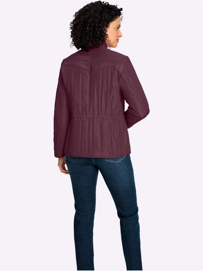 Doudoune coulisse à la taille - taille standard - witt Noir Bordeaux - Kiabi