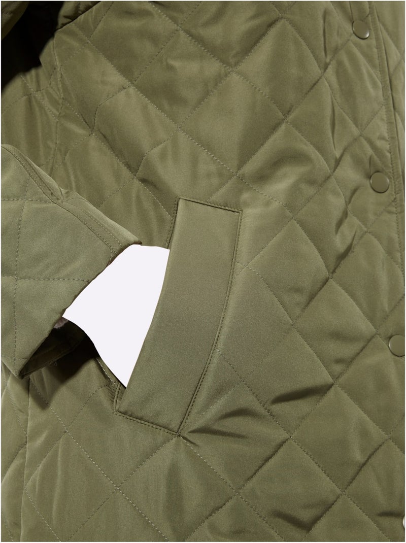 Doudoune Coupe Longue Mode - Taille Courte - Witt Vert olive - Kiabi