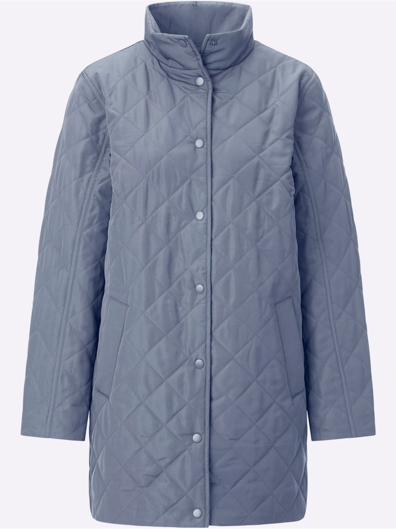 Doudoune Coupe Longue Mode - Taille Standard - Witt Gris tourterelle - Kiabi